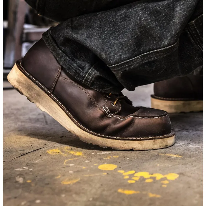 Bull Run Moc Toe 6quot Brown Steel Toe Men Danner Boots