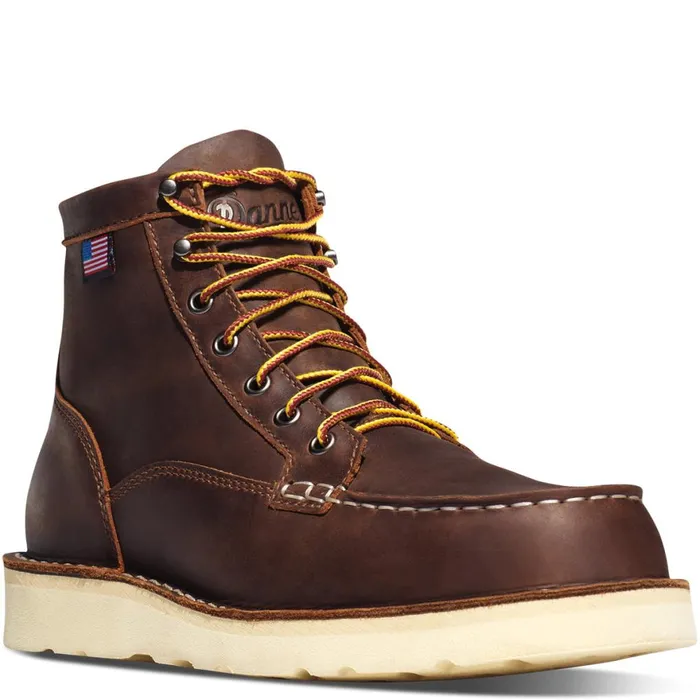 Bull Run Moc Toe 6quot Brown Steel Toe Men Danner Boots