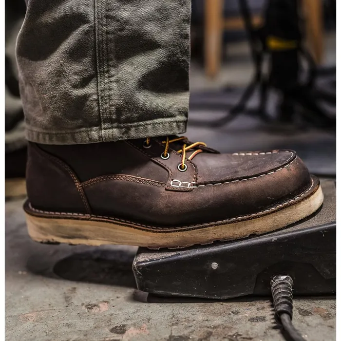 Bull Run Moc Toe 6quot Brown Steel Toe Men Danner Boots