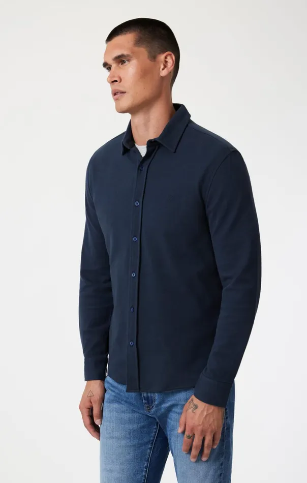 ButtonUp Long Sleeve Shirt In Blueberry Men Mavi Jeans Shirts ButtonUp Long Sleeve Shirt In Blueberry Men Mavi Jeans Shirts