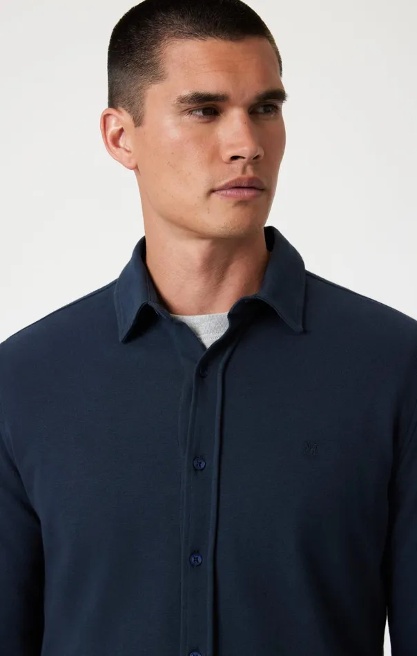 ButtonUp Long Sleeve Shirt In Blueberry Men Mavi Jeans Shirts ButtonUp Long Sleeve Shirt In Blueberry Men Mavi Jeans Shirts