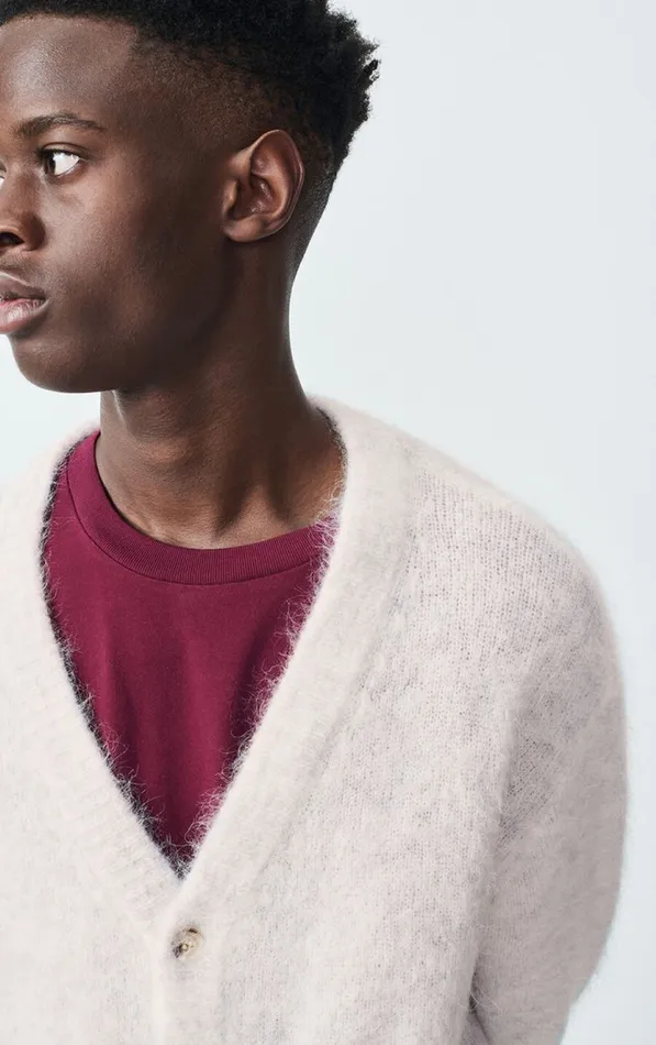 Cardigan Nuny Polar Melange Men American Vintage Jumpers and Cardigans Cardigan Nuny Polar Melange Men American Vintage Jumpers and Cardigans