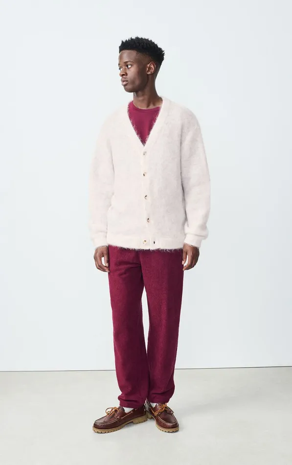 Cardigan Nuny Polar Melange Men American Vintage Jumpers and Cardigans Cardigan Nuny Polar Melange Men American Vintage Jumpers and Cardigans