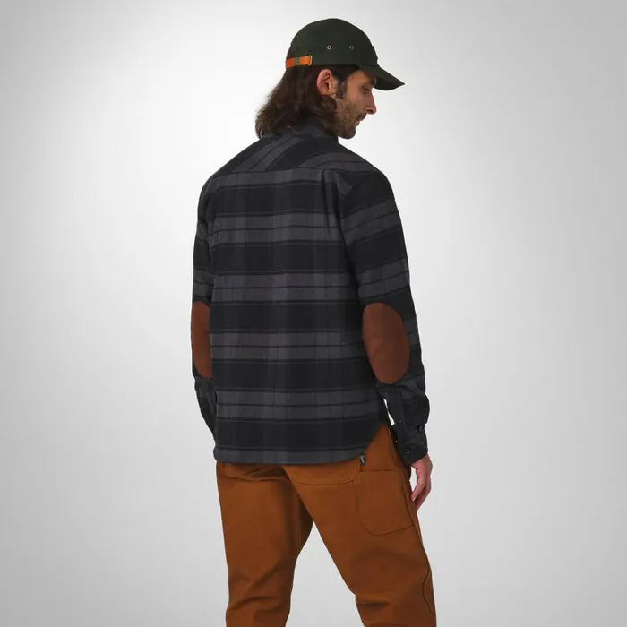 Cedar Mill Cotton Flannel Shirt Black Plaid Men Danner Shirts
