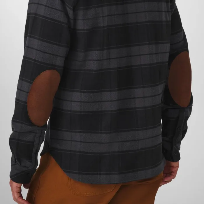 Cedar Mill Cotton Flannel Shirt Black Plaid Men Danner Shirts