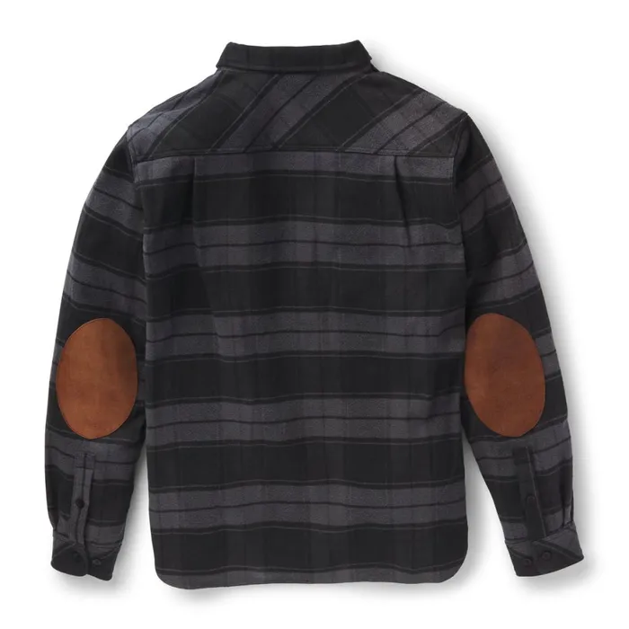 Cedar Mill Cotton Flannel Shirt Black Plaid Men Danner Shirts
