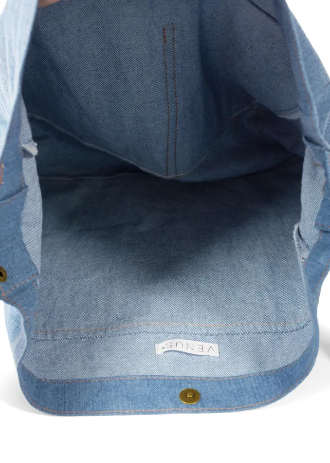 CHAMBRAY HANDBAG Blue Women VENUS Handbags