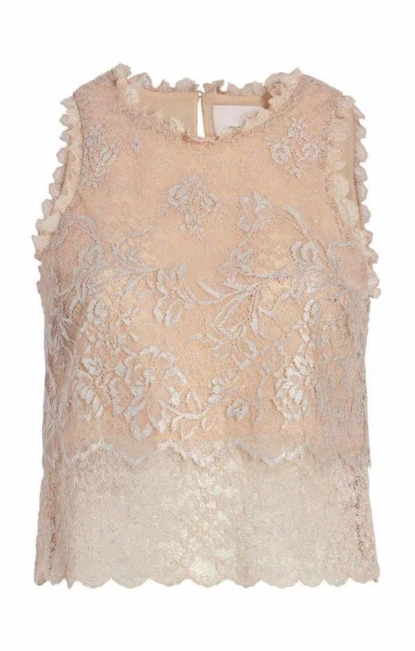 Cinq Sept Adalaide Tank Oyster Women Tank Tops and Camisoles