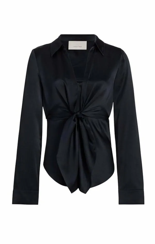 Cinq Sept Ally Top Navy Women Long Sleeve Tops