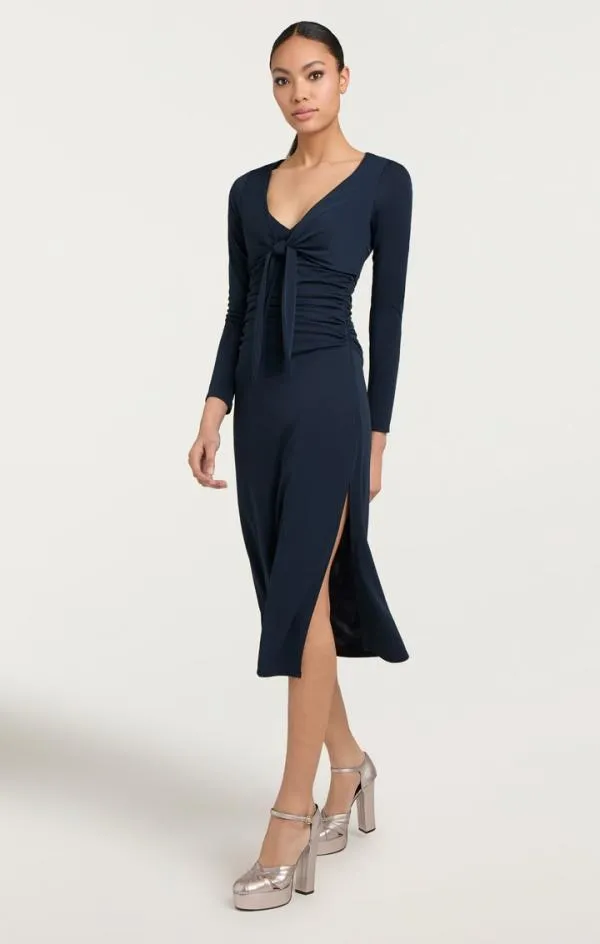 Cinq Sept Brenna Dress Peacock Blue Women Midi