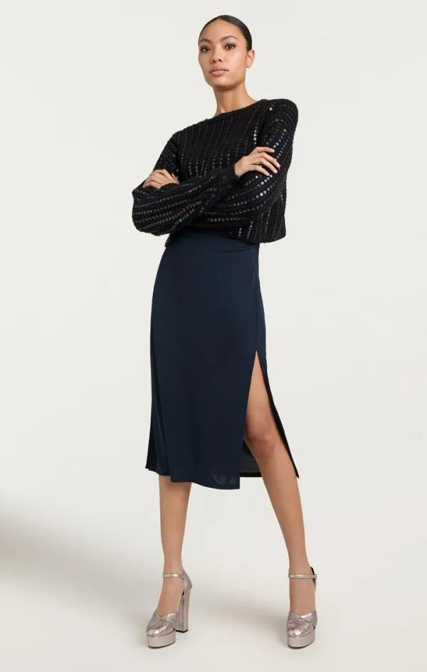 Cinq Sept Brenna Dress Peacock Blue Women Midi