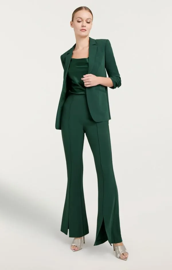 Cinq Sept Crepe Khloe Blazer Dark Emerald Women Blazers