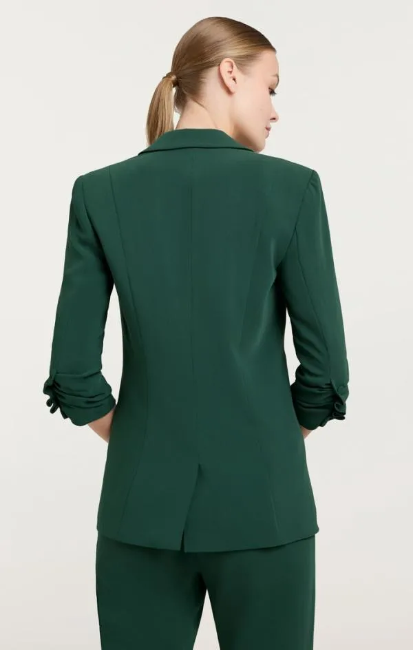 Cinq Sept Crepe Khloe Blazer Dark Emerald Women Blazers