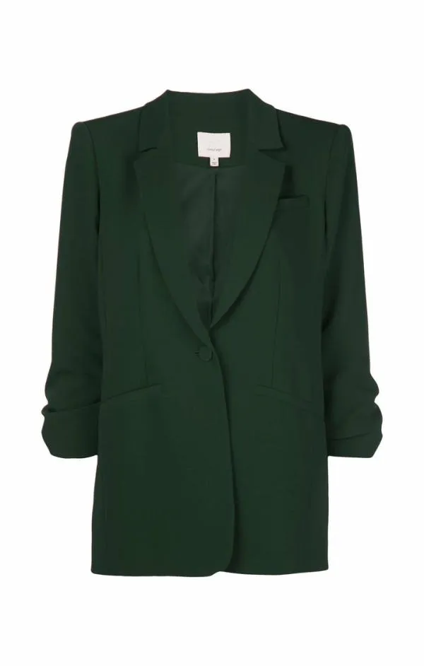 Cinq Sept Crepe Khloe Blazer Dark Emerald Women Blazers