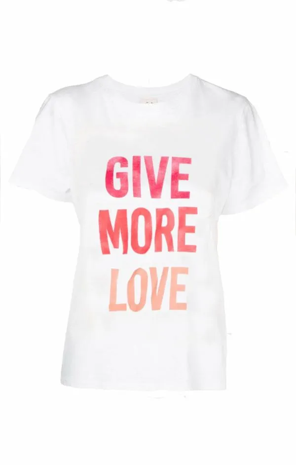 Cinq Sept Give More Love Tee White Multi Women Tees