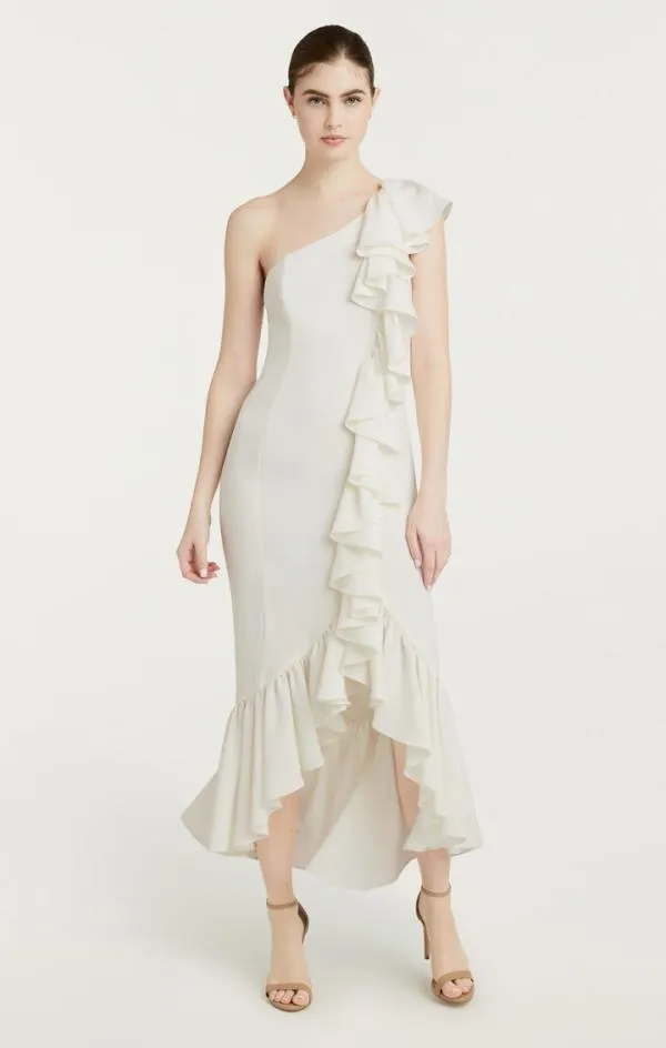 Cinq Sept Jovette Dress Ivory Women Midi