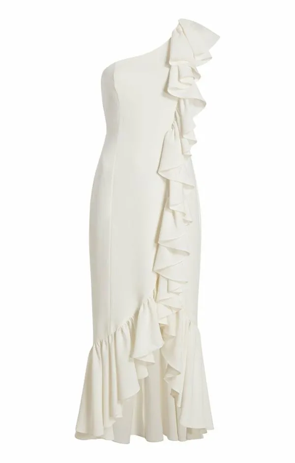 Cinq Sept Jovette Dress Ivory Women Midi