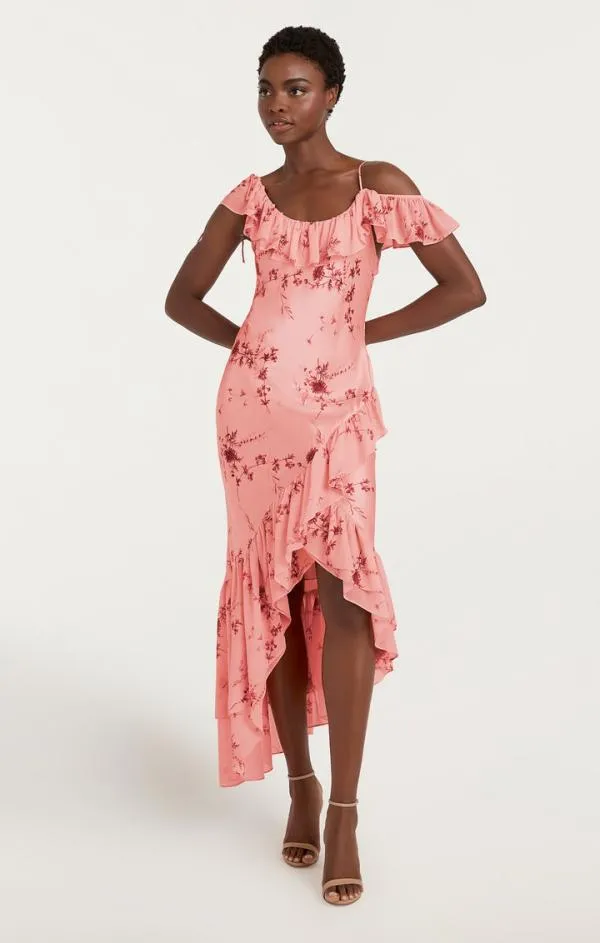Cinq Sept Kersti Dress Pale Rose Multi Women Midi