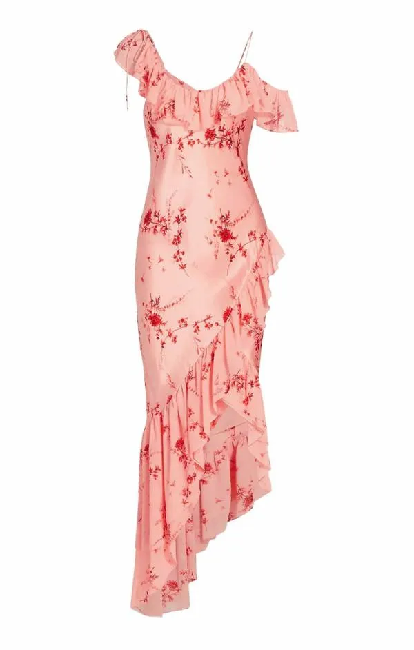 Cinq Sept Kersti Dress Pale Rose Multi Women Midi