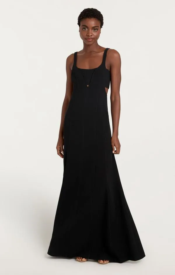 Cinq Sept Liliane Gown Black Women Cocktail and Evening