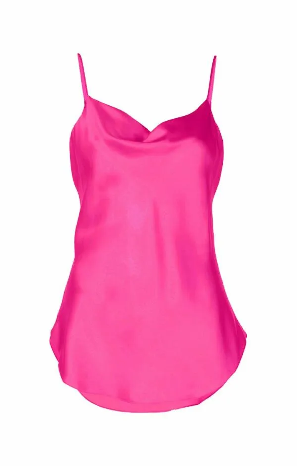 Cinq Sept Marta Cami Pink Dahlia Women Tank Tops and Camisoles