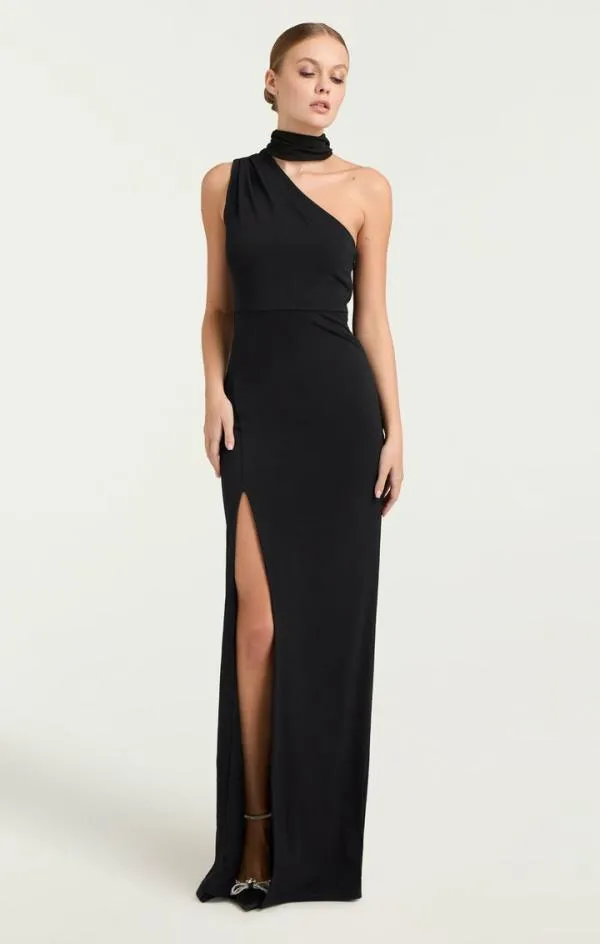 Cinq Sept Mia Gown Black Women Cocktail and Evening