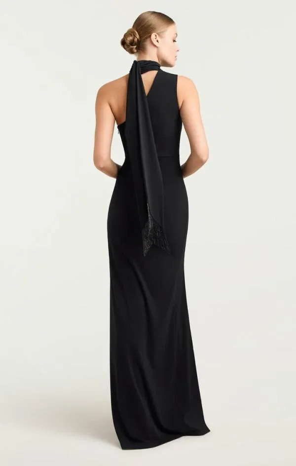 Cinq Sept Mia Gown Black Women Cocktail and Evening
