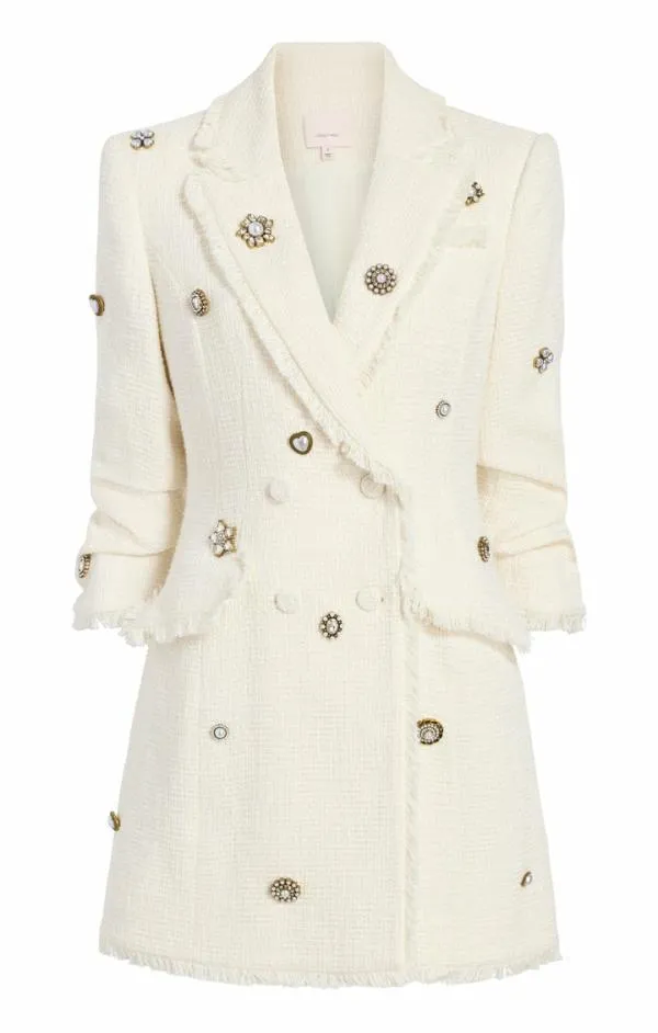 Cinq Sept Pearl Charm Joel Dress Gardenia Women Mini