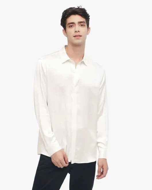 Classic Long Sleeve Silk Shirt For Men Men Lilysilk Shirts
