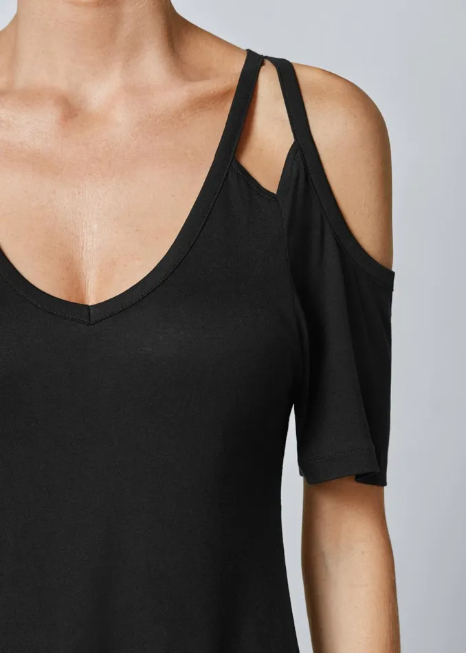 Coldshoulder Dress Black Women VENUS Sundresses