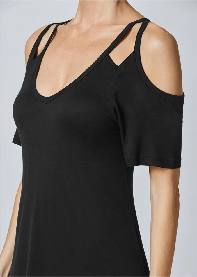 Coldshoulder Dress Black Women VENUS Sundresses