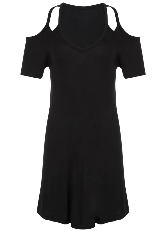 Coldshoulder Dress Black Women VENUS Sundresses