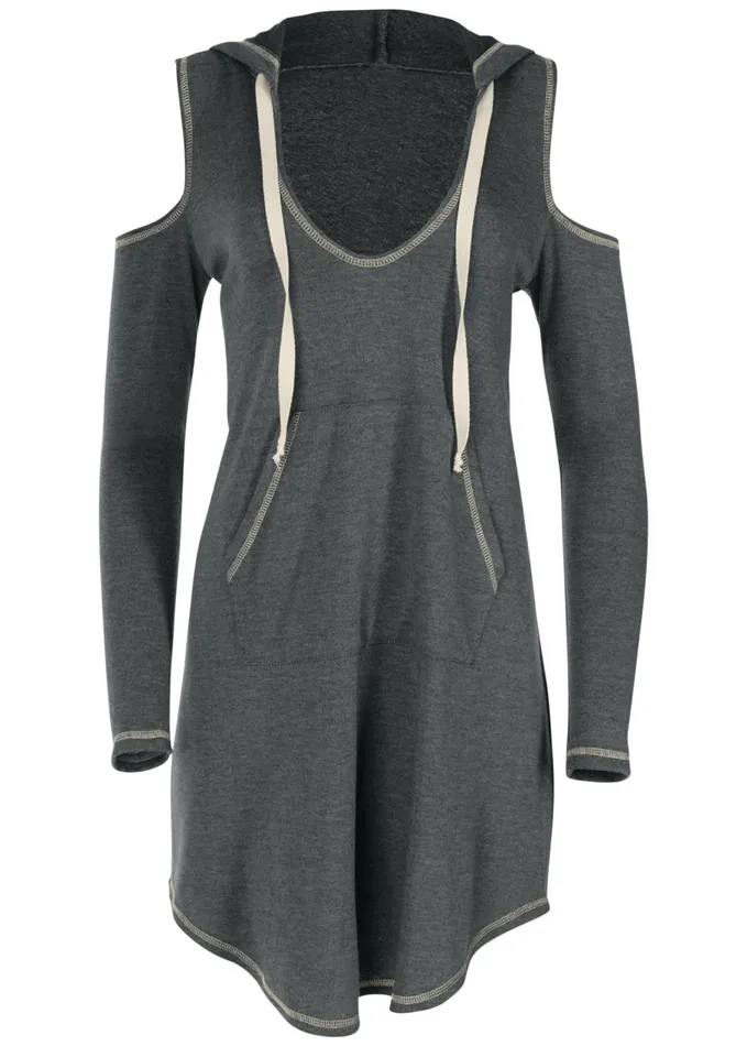 Coldshoulder Lounge Dress Black Women VENUS Dresses