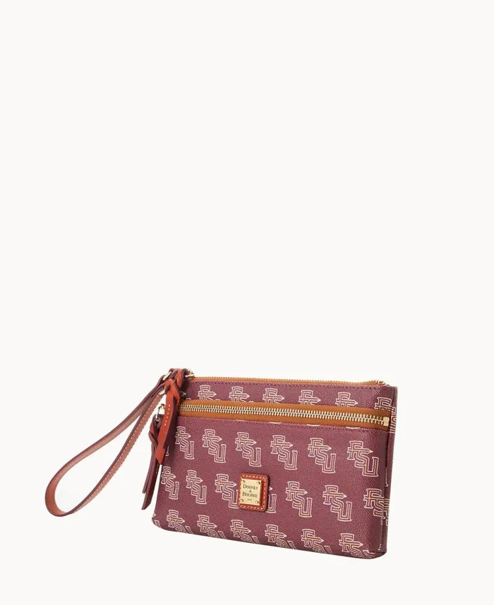 Collegiate Florida State Double Zip Wristlet Florida State University ManWoman Dooney and Bourke Wallets Collegiate Florida State Double Zip Wristlet Florida State University ManWoman Dooney and Bourke Wallets