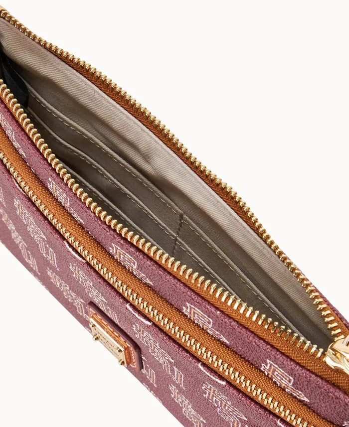 Collegiate Florida State Double Zip Wristlet Florida State University ManWoman Dooney and Bourke Wallets Collegiate Florida State Double Zip Wristlet Florida State University ManWoman Dooney and Bourke Wallets