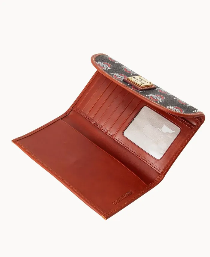 Collegiate Ohio State University Continental Clutch Ohio State ManWoman Dooney and Bourke Wallets Collegiate Ohio State University Continental Clutch Ohio State ManWoman Dooney and Bourke Wallets