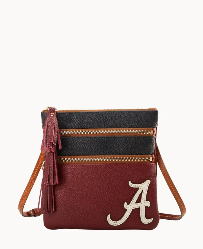 Collegiate University Of Alabama Triple Zip Crossbody University Of Alabama Woman Dooney and Bourke Crossbodies Collegiate University Of Alabama Triple Zip Crossbody University Of Alabama Woman Dooney and Bourke Crossbodies