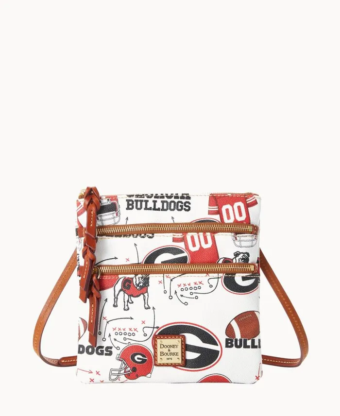 Collegiate University Of Georgia N S Triple Zip Crossbody Georgia Woman Dooney and Bourke Crossbodies Collegiate University Of Georgia N S Triple Zip Crossbody Georgia Woman Dooney and Bourke Crossbodies