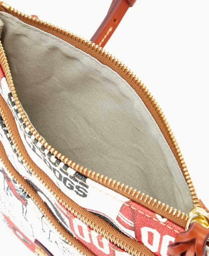 Collegiate University Of Georgia N S Triple Zip Crossbody Georgia Woman Dooney and Bourke Crossbodies Collegiate University Of Georgia N S Triple Zip Crossbody Georgia Woman Dooney and Bourke Crossbodies