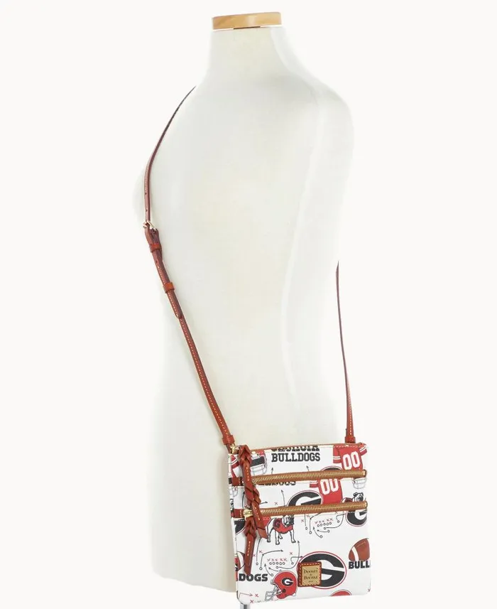 Collegiate University Of Georgia N S Triple Zip Crossbody Georgia Woman Dooney and Bourke Crossbodies Collegiate University Of Georgia N S Triple Zip Crossbody Georgia Woman Dooney and Bourke Crossbodies