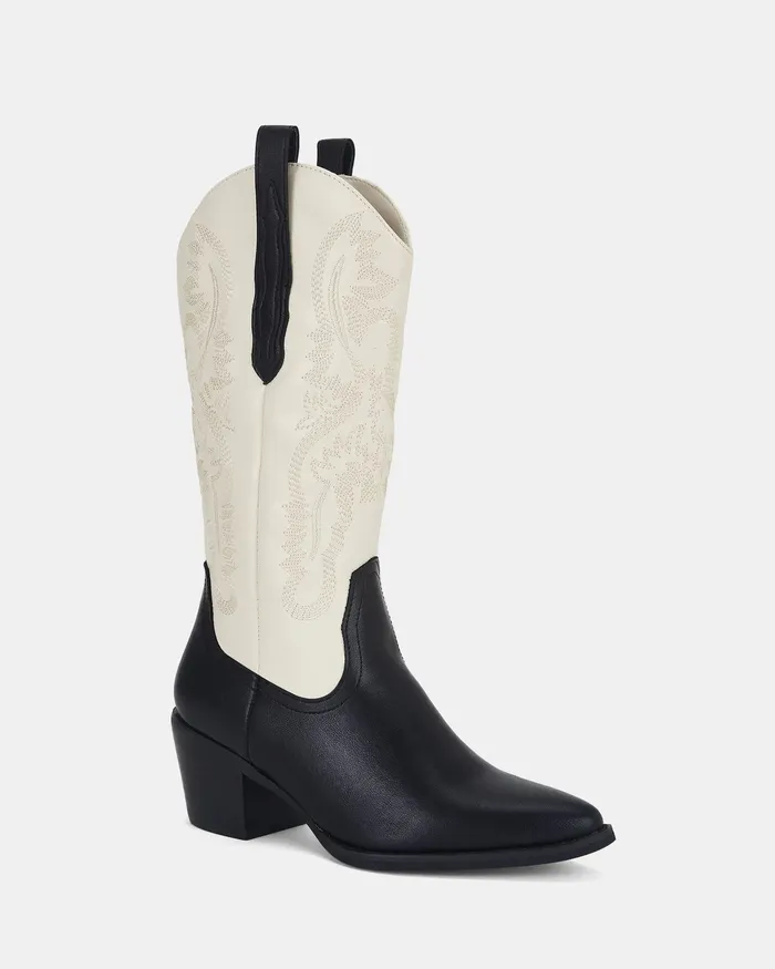 Cowboy Boots NOVO Shoes Women HOWDY BlackWhite