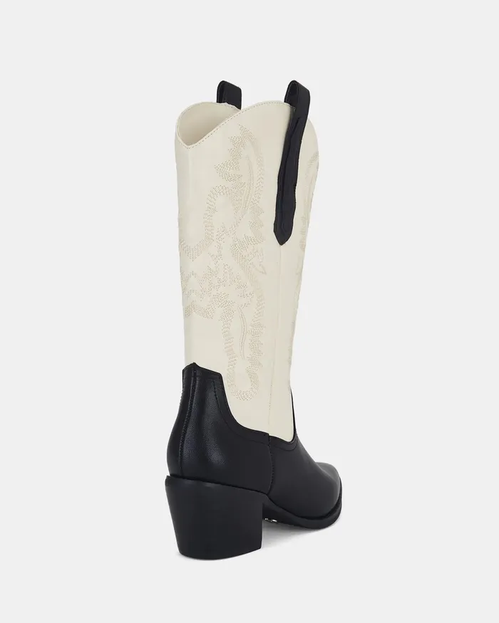 Cowboy Boots NOVO Shoes Women HOWDY BlackWhite