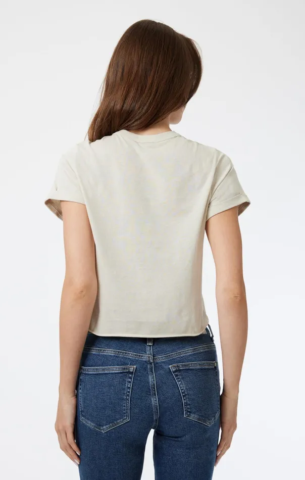 Cropped TShirt In Moonstruck Women Mavi Jeans Tops and TShirts Cropped TShirt In Moonstruck Women Mavi Jeans Tops and TShirts