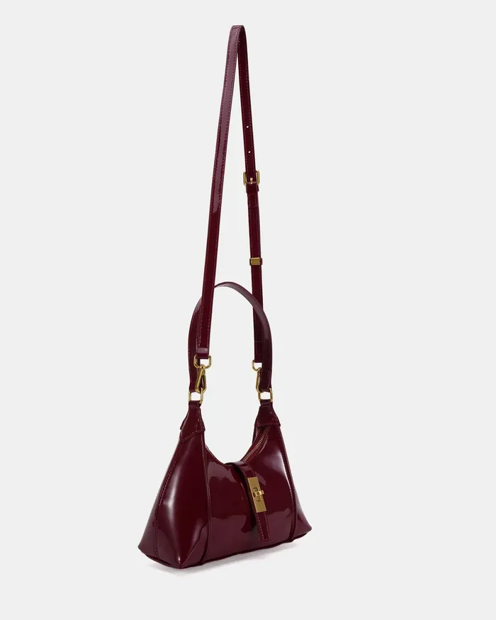 Cross Body Bags ARABESQUE DEEP RED PATENT SHOULDER BAG 8211 NOVO Shoes Women