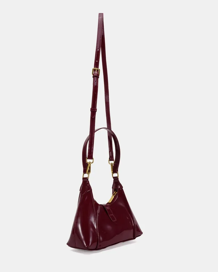 Cross Body Bags ARABESQUE DEEP RED PATENT SHOULDER BAG 8211 NOVO Shoes Women