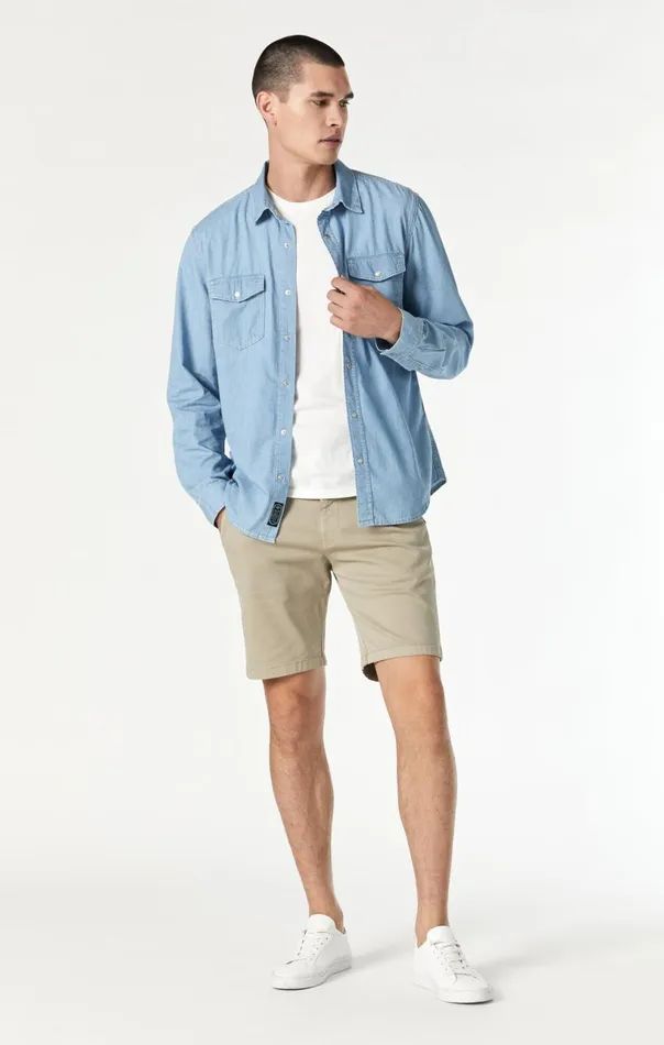 Dave Button Down Shirt In Bleached Denim Men Mavi Jeans Shirts Dave Button Down Shirt In Bleached Denim Men Mavi Jeans Shirts