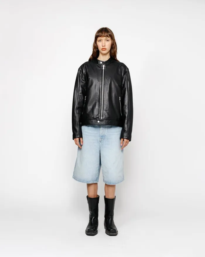 Denim MenWomen Stussy BIG OL039 SHORT DENIM Light Wash Denim MenWomen Stussy BIG OL039 SHORT DENIM Light Wash