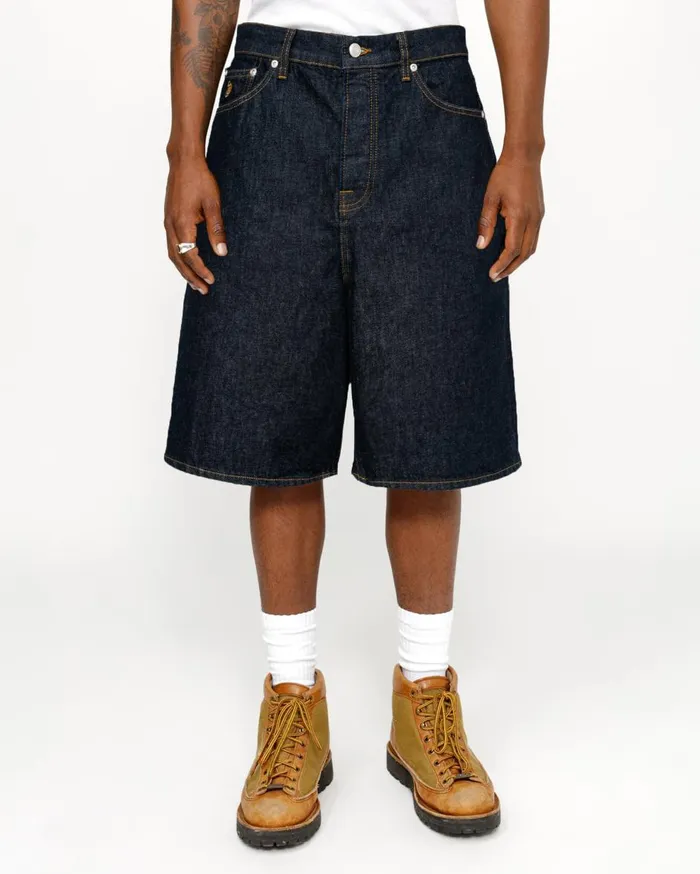 Denim MenWomen Stussy BIG OL039 SHORT DENIM Rinsed Indigo Denim MenWomen Stussy BIG OL039 SHORT DENIM Rinsed Indigo