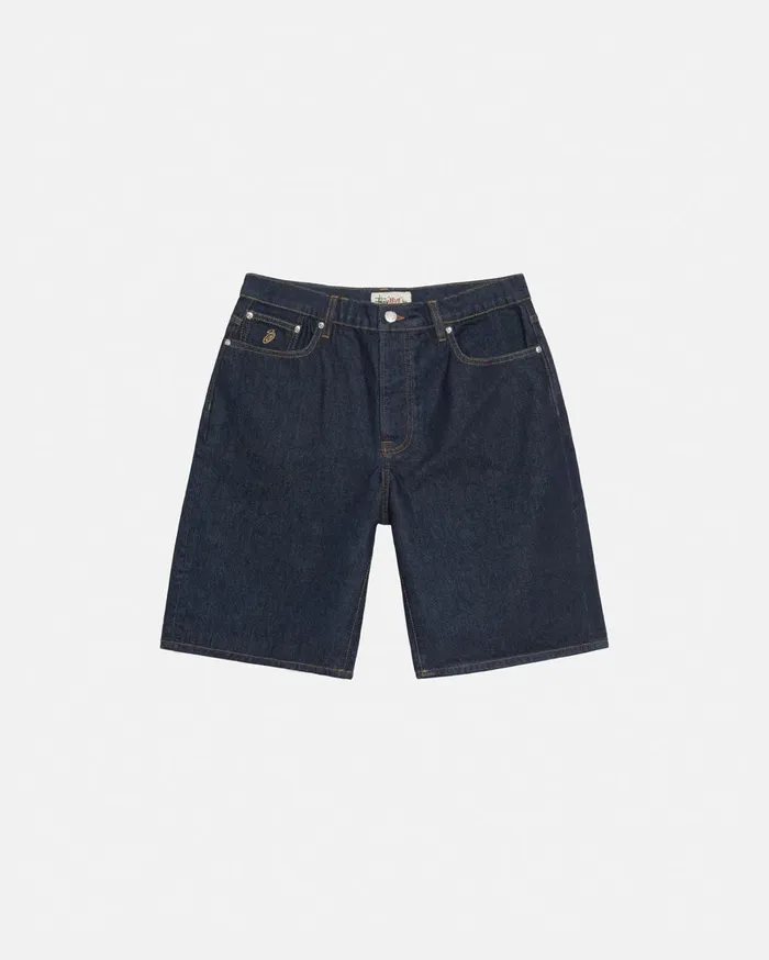 Denim MenWomen Stussy BIG OL039 SHORT DENIM Rinsed Indigo Denim MenWomen Stussy BIG OL039 SHORT DENIM Rinsed Indigo