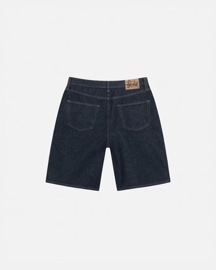 Denim MenWomen Stussy BIG OL039 SHORT DENIM Rinsed Indigo Denim MenWomen Stussy BIG OL039 SHORT DENIM Rinsed Indigo